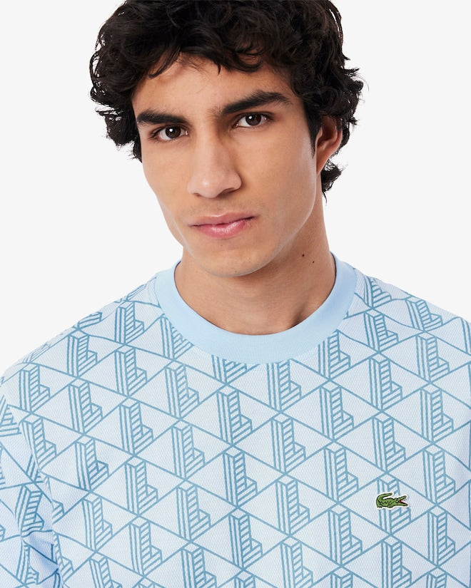 T-shirt de algodão com monograma