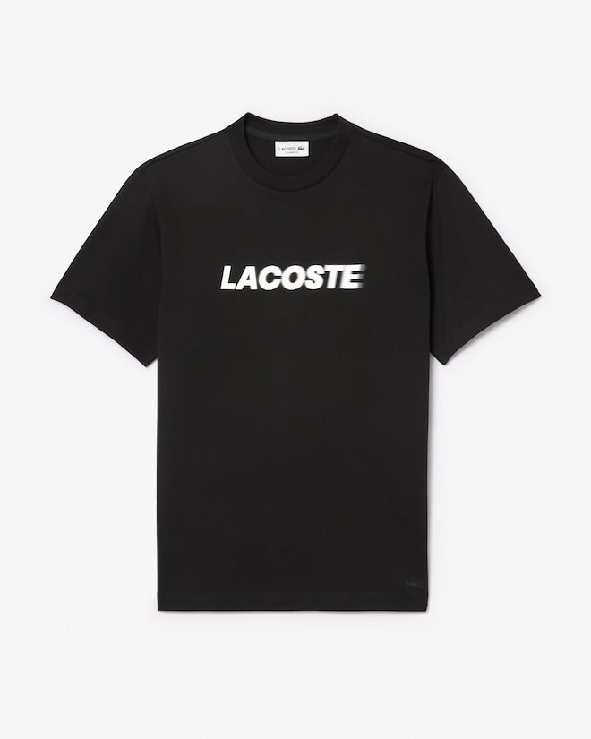 T-shirt com logotipo de algodão grosso