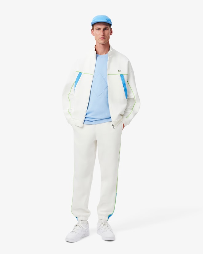 Calça piqué com logo