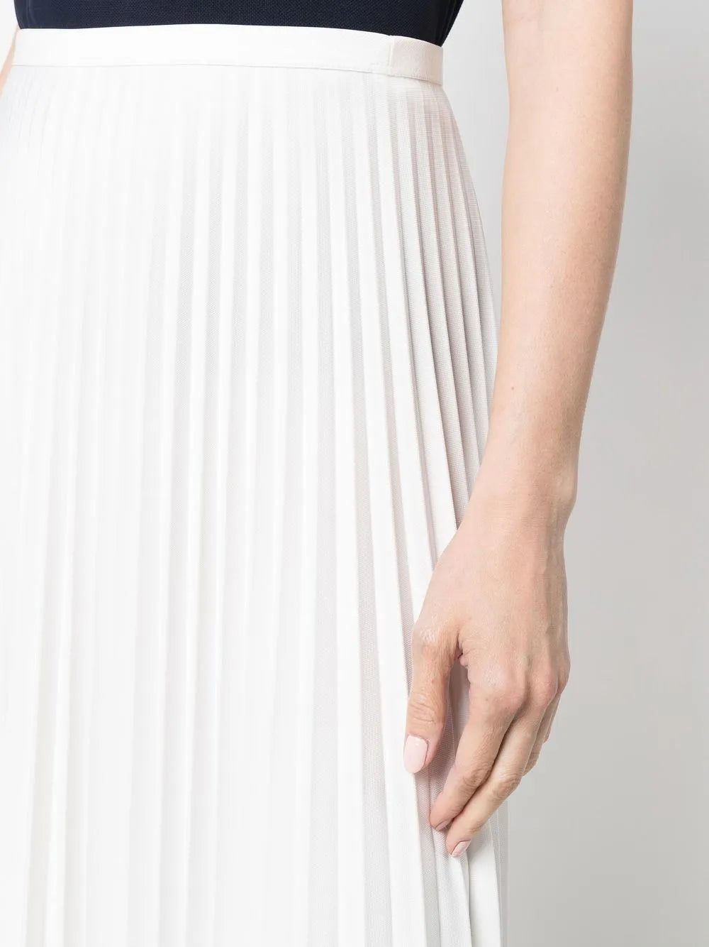 saia midi plissada