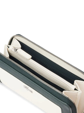 carteira de design bicolor