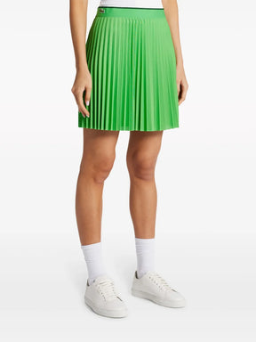 saia curta de tênis com aplique de logotipo