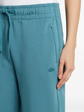 calças com aplique de logotipo