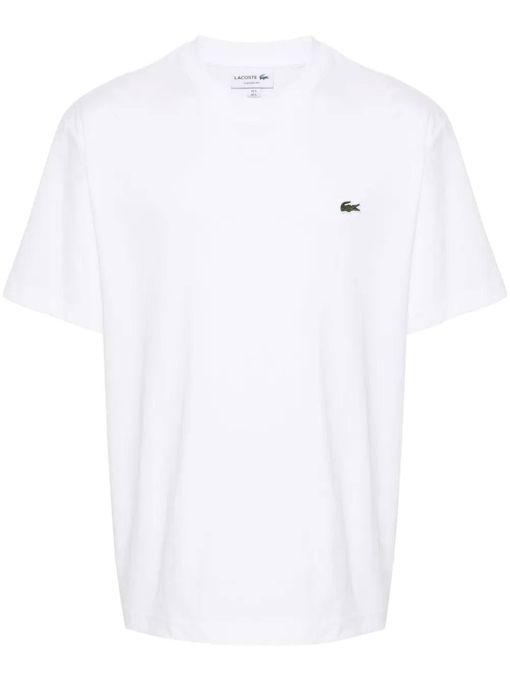 T-shirt de algodão com patch de logo