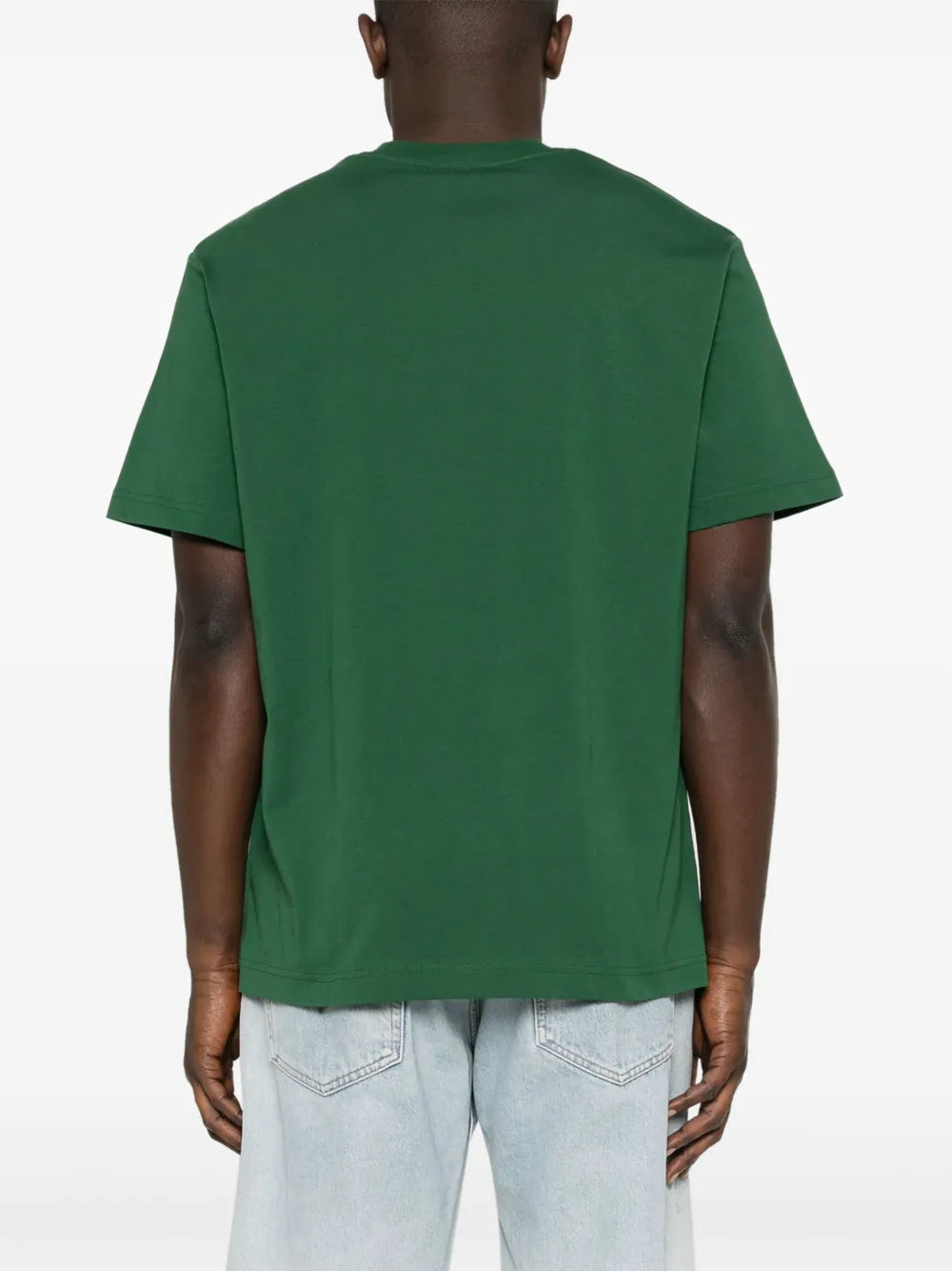 T-shirt de algodão com patch de logo