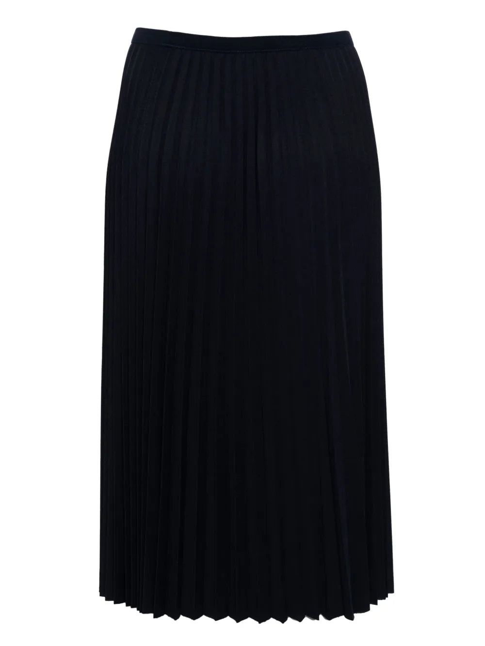 saia midi com design plissado