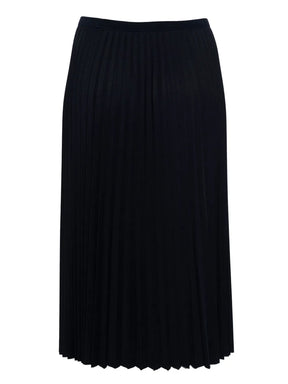 saia midi com design plissado