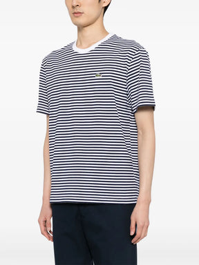 T-shirt de algodão com listras