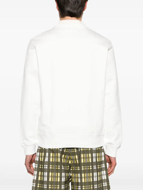 Casaco branco com estampa de logo
