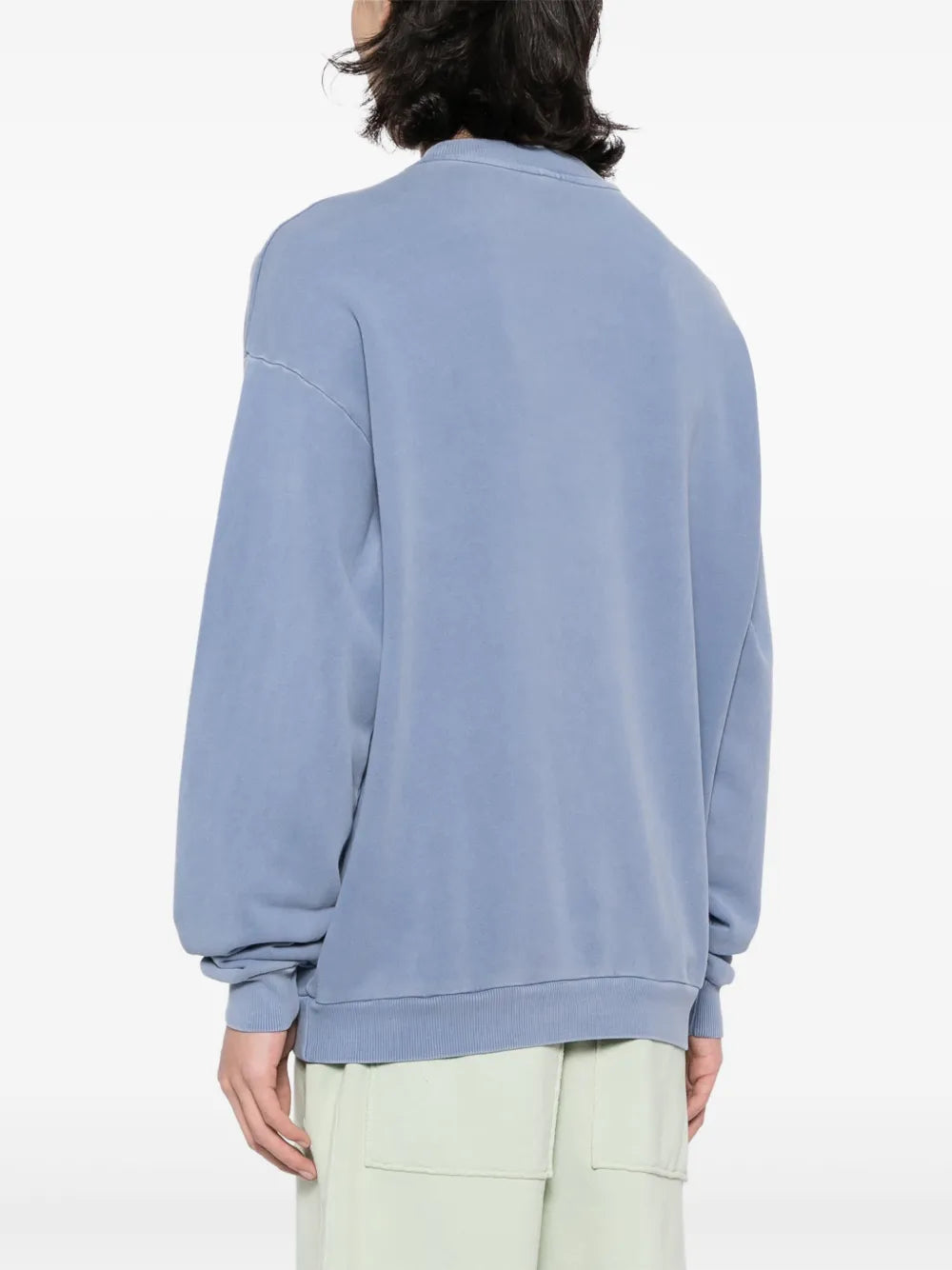 Casaco azul lilás com patch de logo