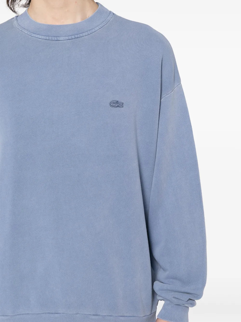 Casaco azul lilás com patch de logo