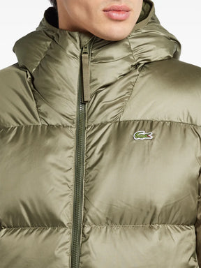 Casaco verde olivia claro matelassê com patch de logo