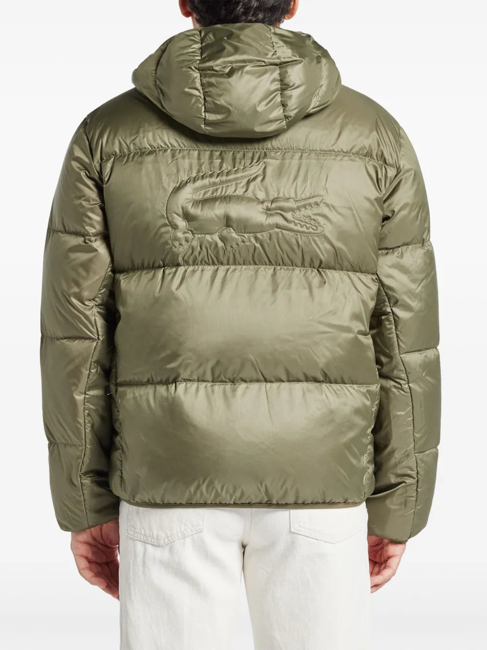 Casaco verde olivia claro matelassê com patch de logo