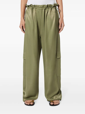 calças cargo de pernas largas