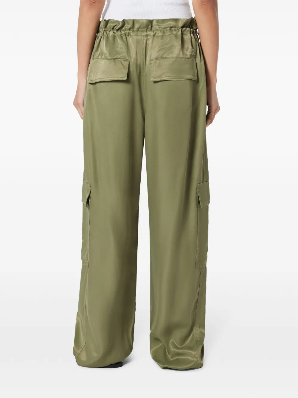 calças cargo de pernas largas