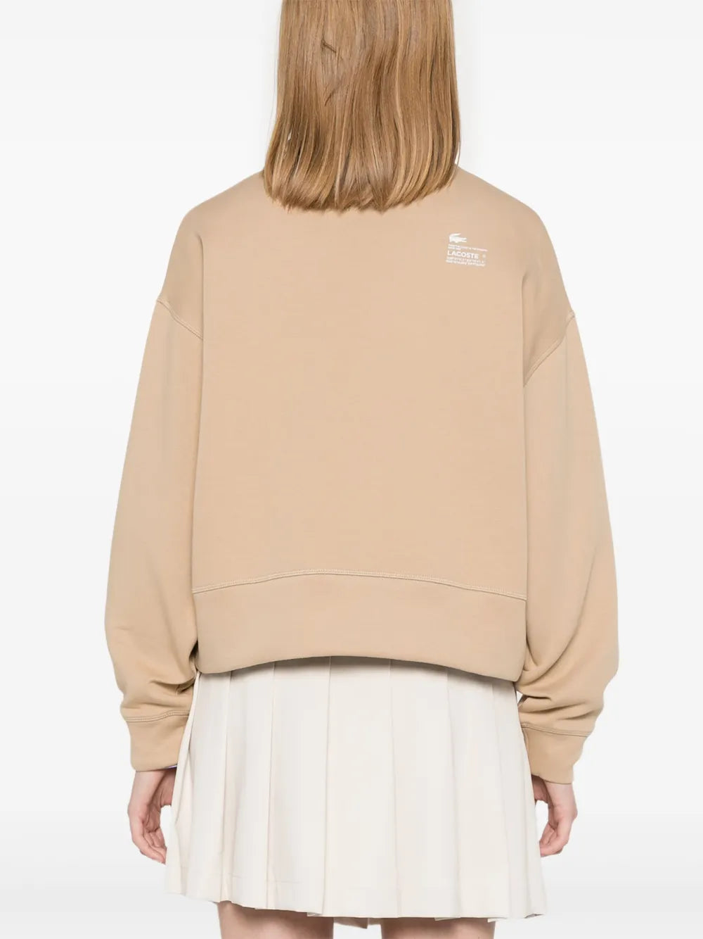 moletom com aplique de logotipo