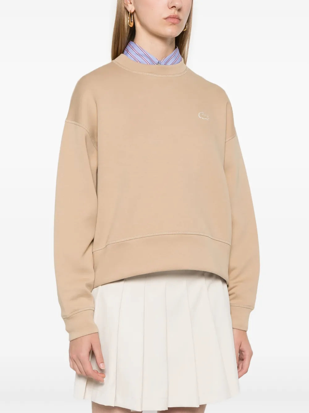 moletom com aplique de logotipo