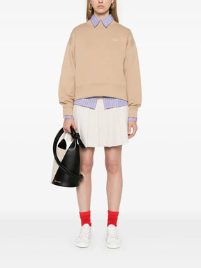 moletom com aplique de logotipo