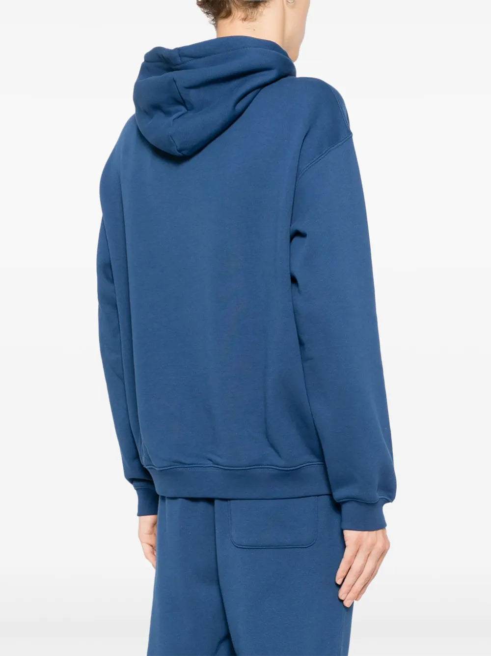 Casaco azul com capuz