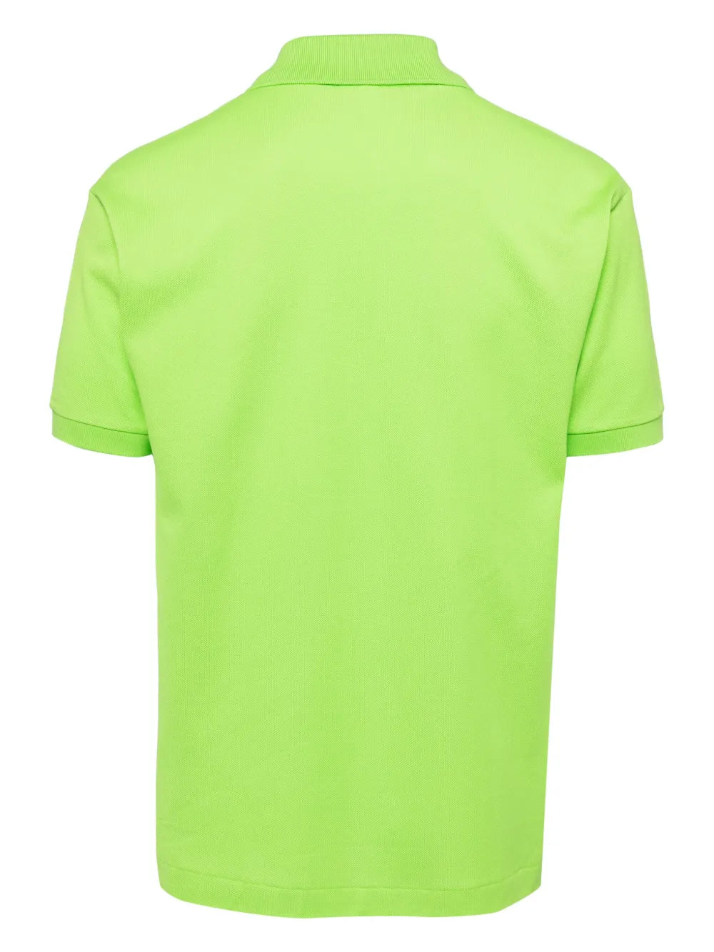 Camisa polo verde brilhante mangas curtas com patch de logo