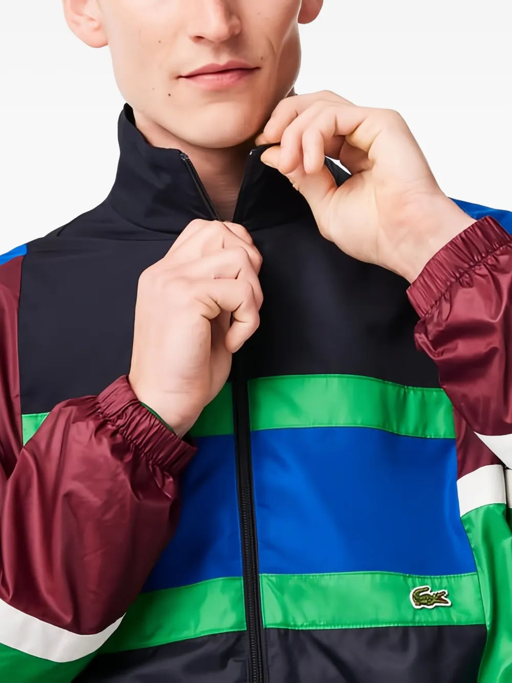 Casaco esportivo color block