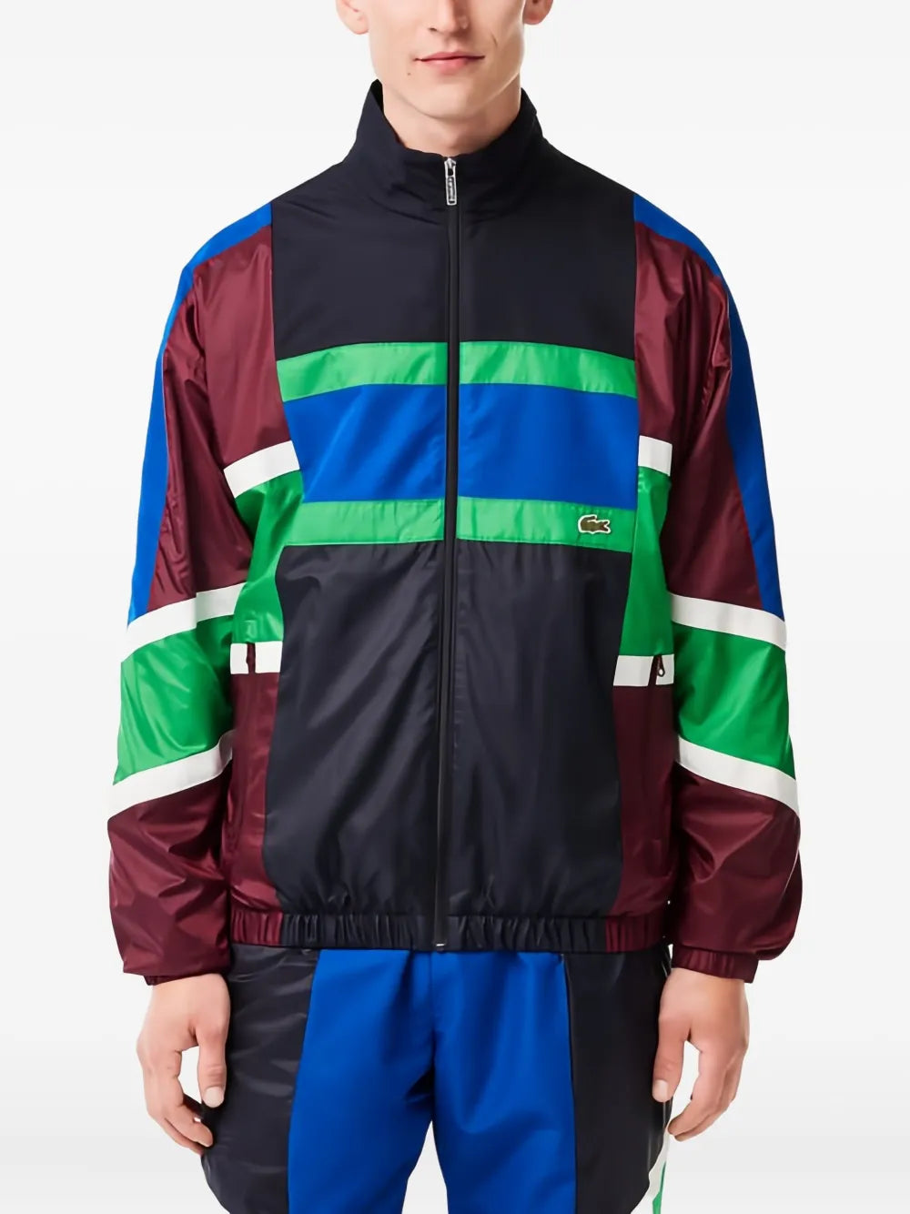 Casaco esportivo color block