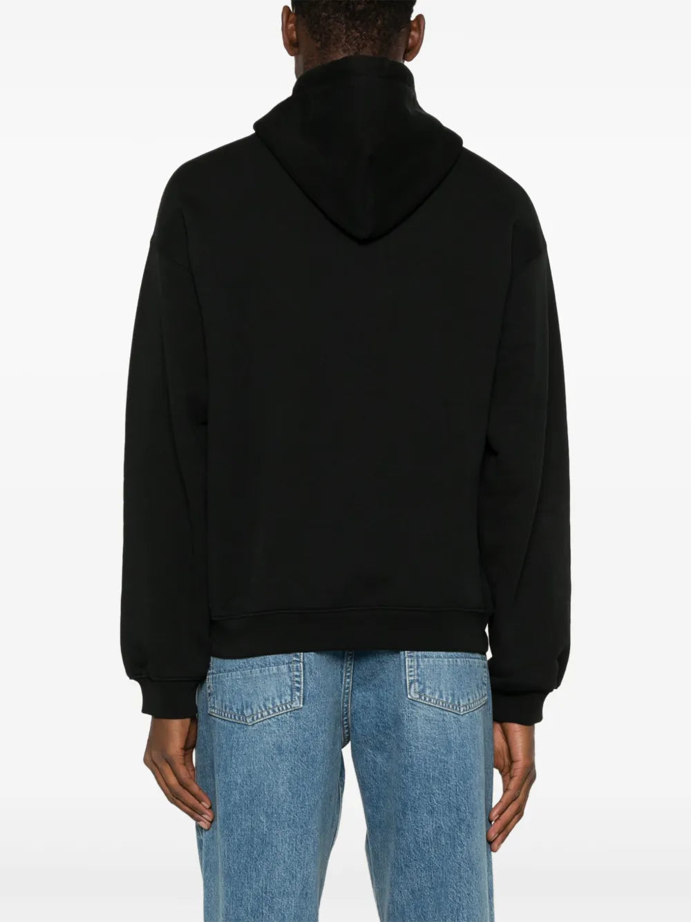 Casaco preto com patch de crocodilo