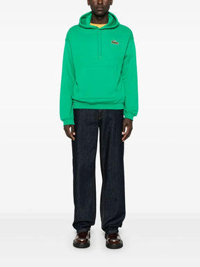 Casaco verde gama com patch de crocodilo