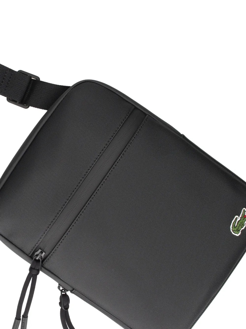 Bolsa tiracolo com logo bordado