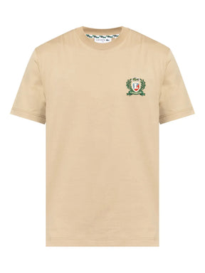 T-shirt com emblema bordado
