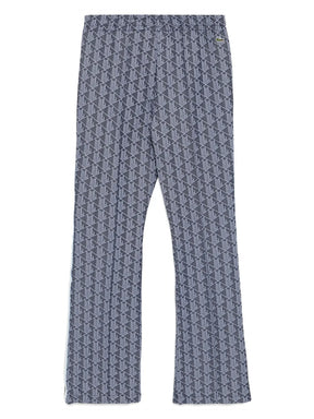 calças boca de sino com monograma