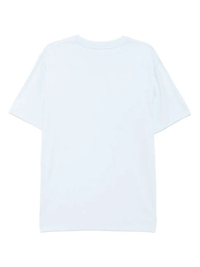 T-shirt de algodão com patch de logo