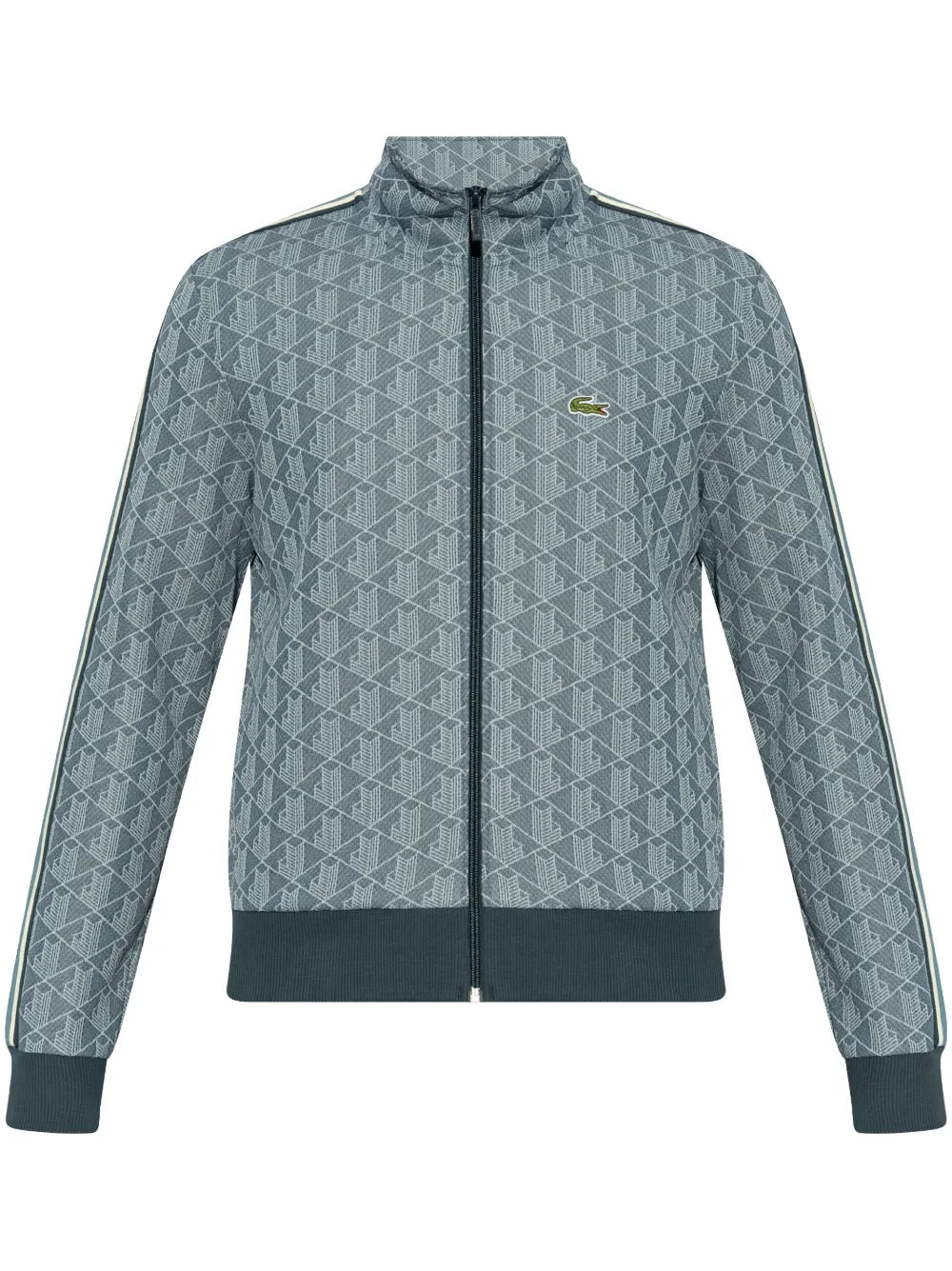 Casaco azul de jacquard