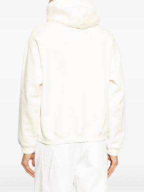 Casaco branco com patch de crocodilo