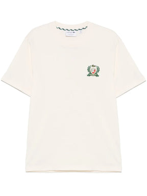 T-shirt com emblema bordado