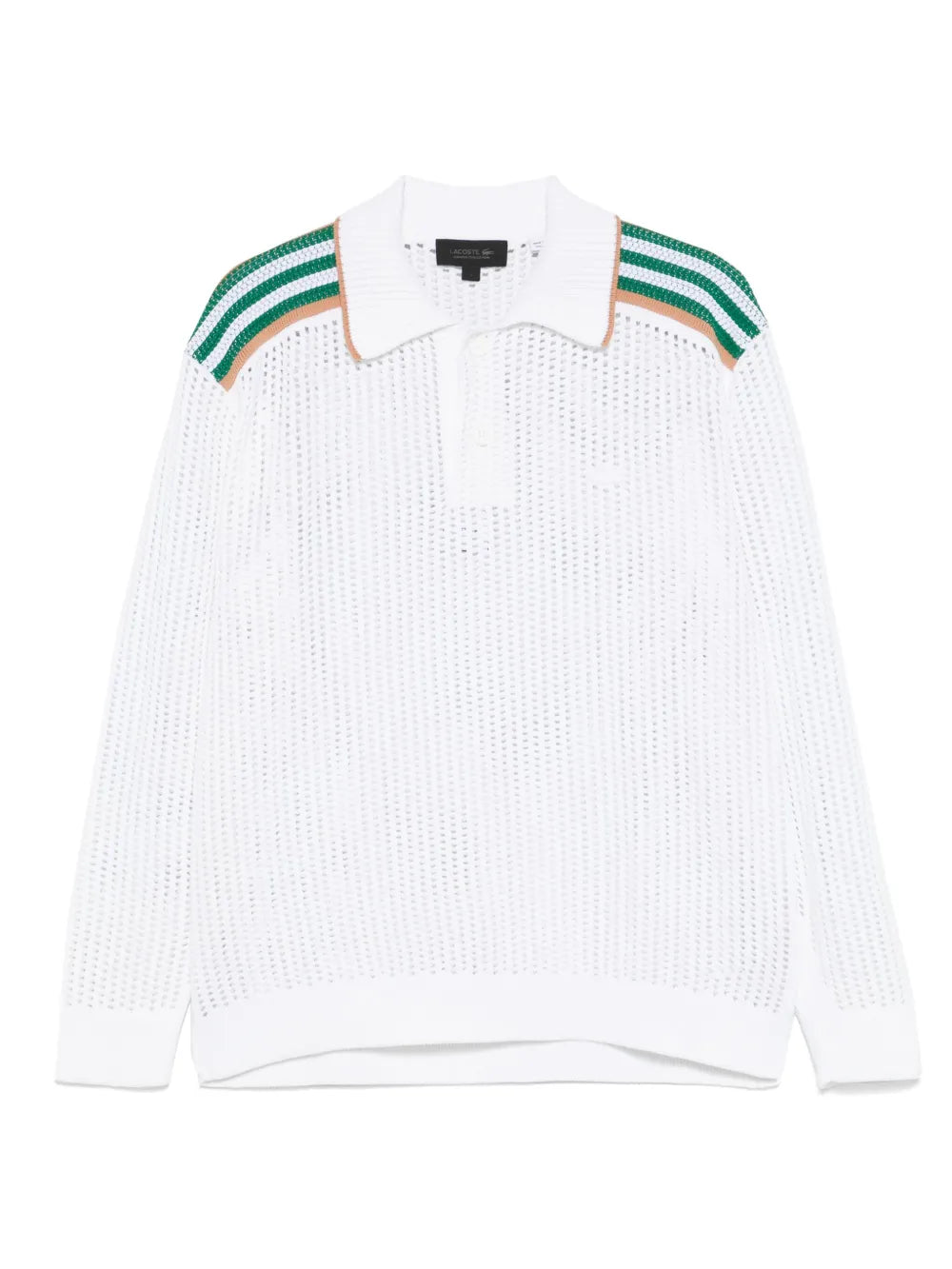 Camisa polo com trama aberta