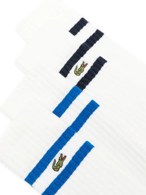 conjunto de dois pares de meias com patch de logotipo