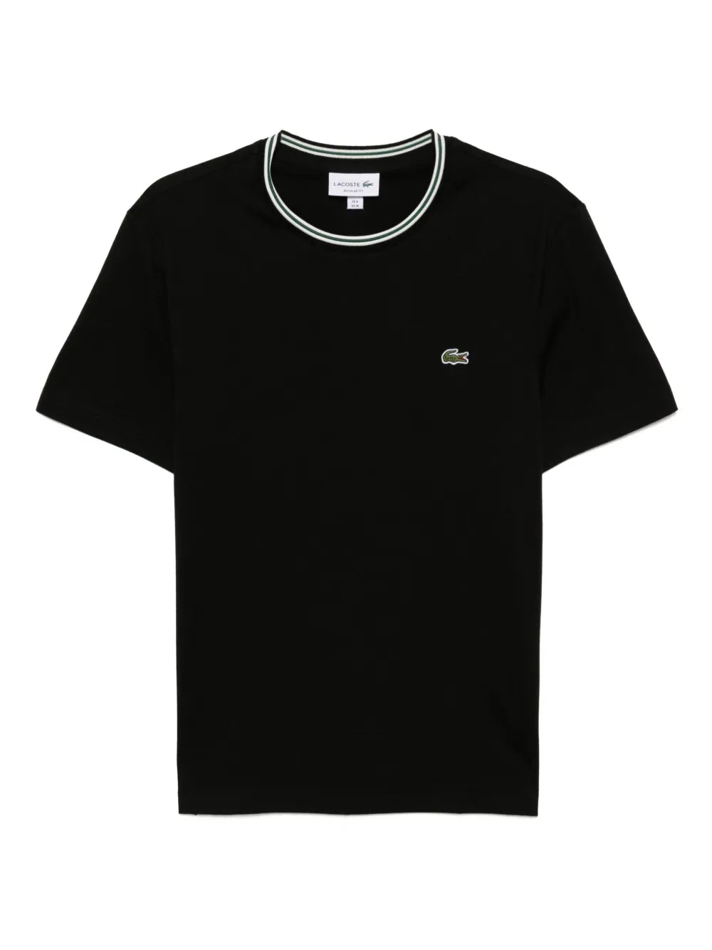 T-shirt com patch de logo preto