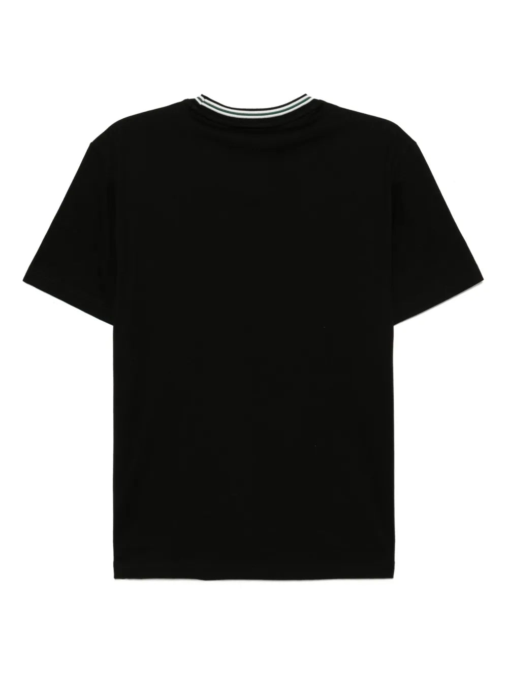 T-shirt com patch de logo preto