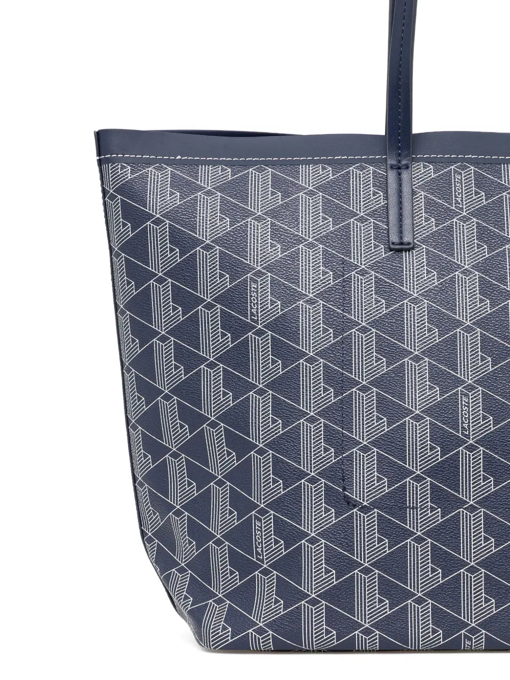 bolsa tote com padrão de monograma