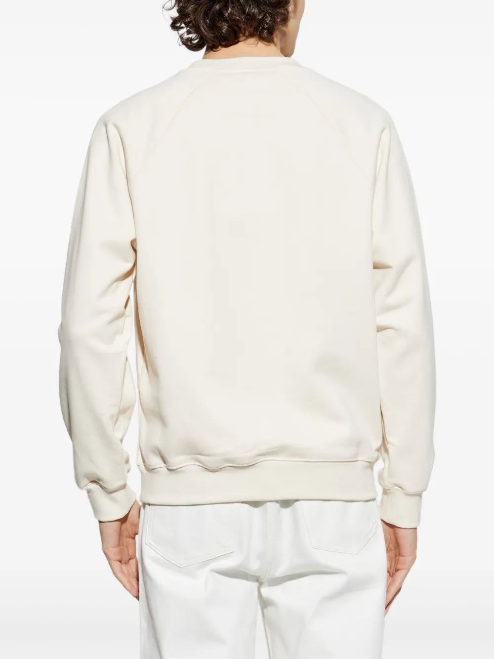 Sweet branco embroidered-emblem sweatshirt