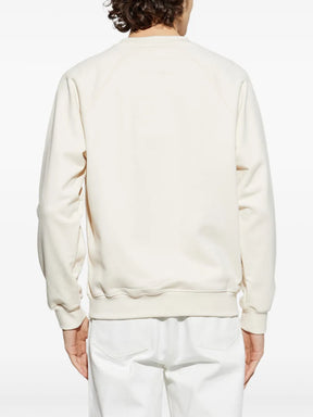 Sweet branco embroidered-emblem sweatshirt