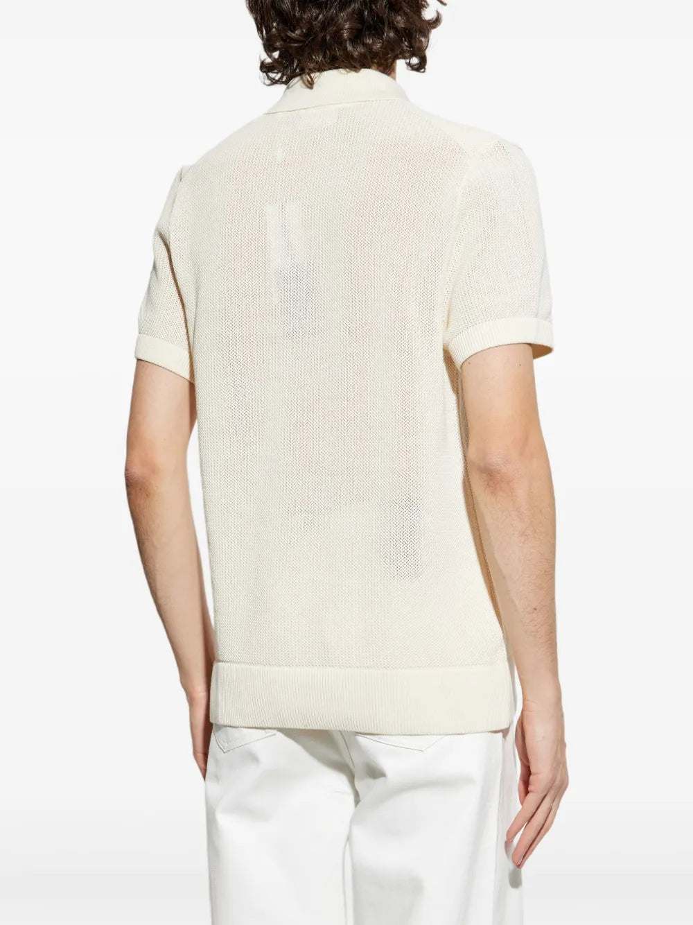 Camisa polo texturizada