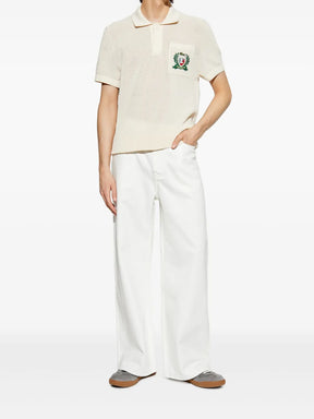 Camisa polo texturizada