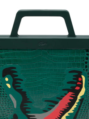 Bolsa tote com estampa de crocodilo