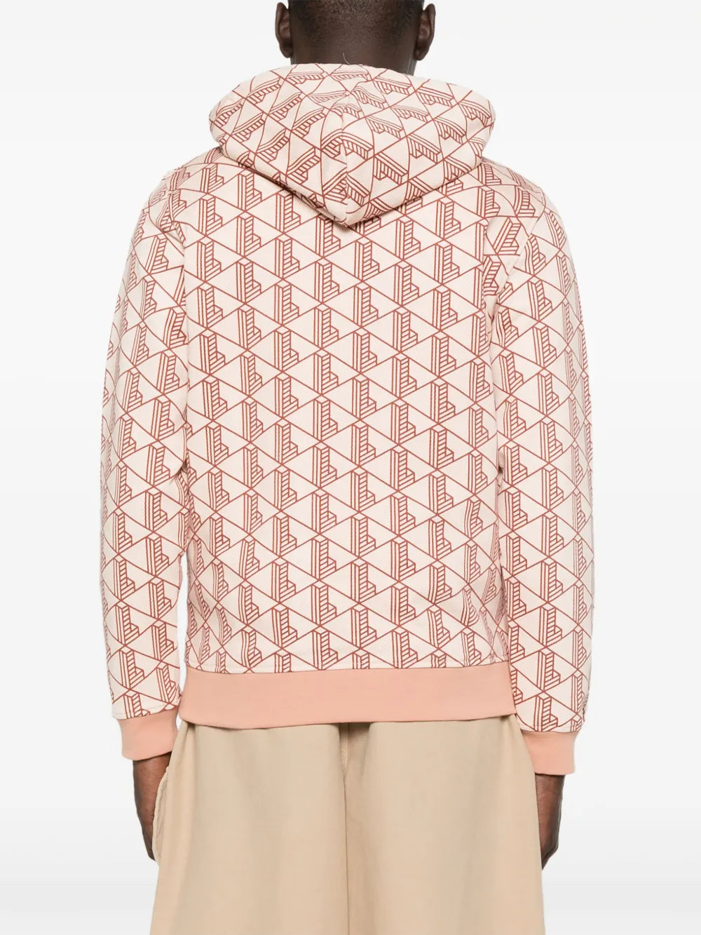 Casaco de capuz com monograma