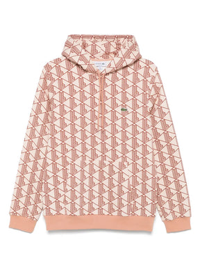 Casaco de capuz com monograma