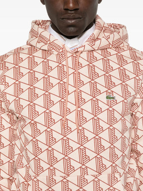 Casaco de capuz com monograma