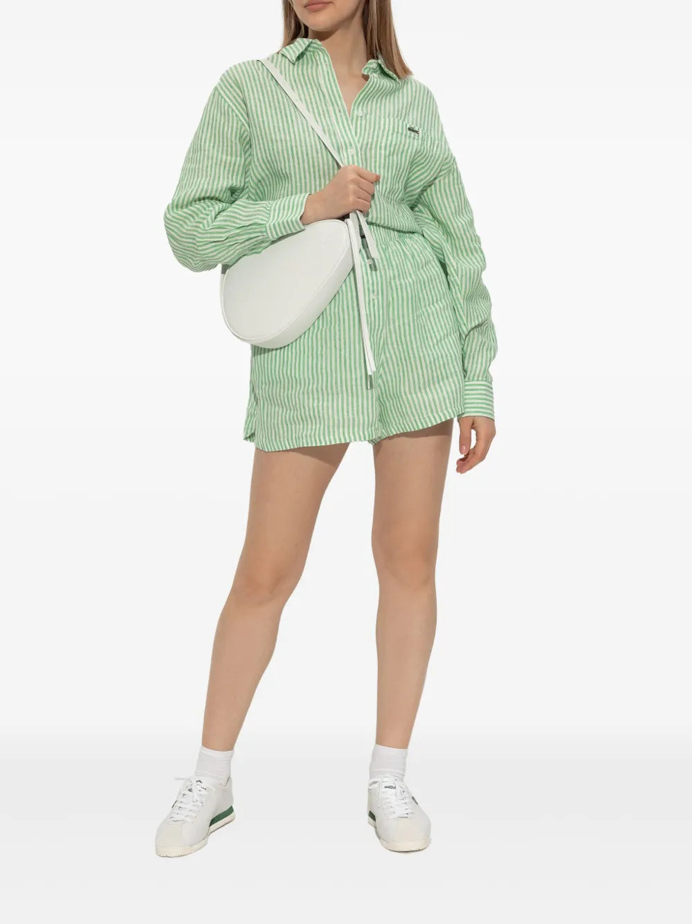 Lacoste Tênis cano baixo Club-Low com perfurações