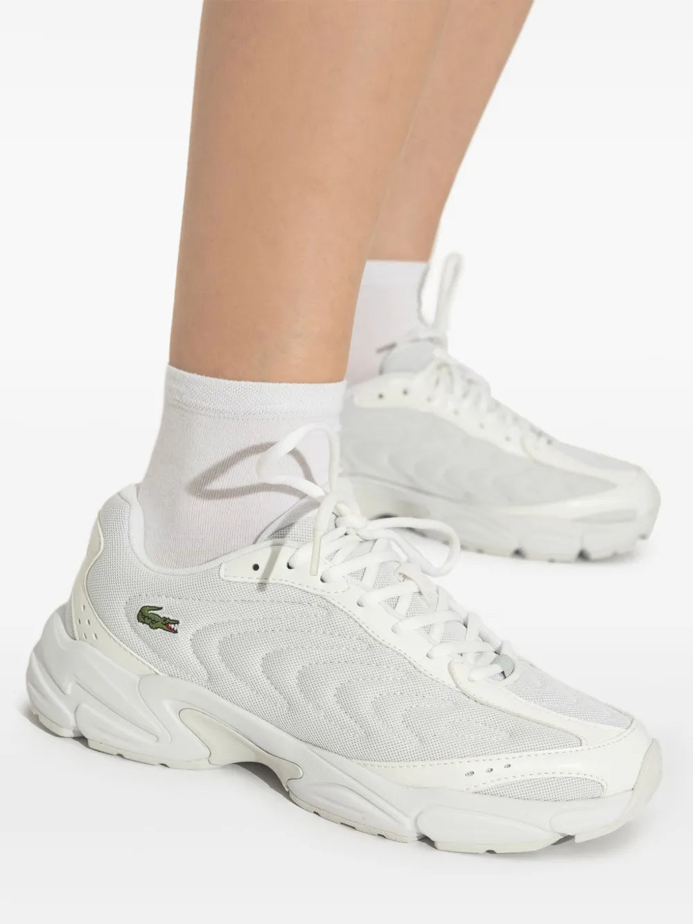 Lacoste Tênis Storm 96 2K com painel de malha